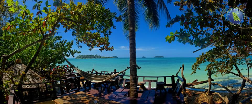 Porn's Bungalows - view from the restaurant to the islands